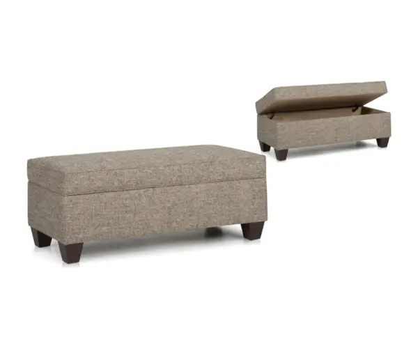 901 Storage Ottoman with Tapered Leg