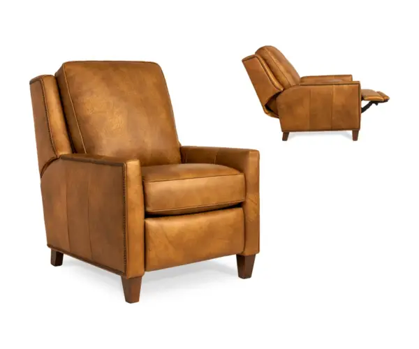 501 Leather Pressback Reclining Chair