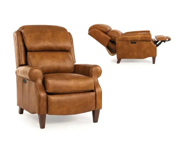 503 Leather Pressback Reclining Chair