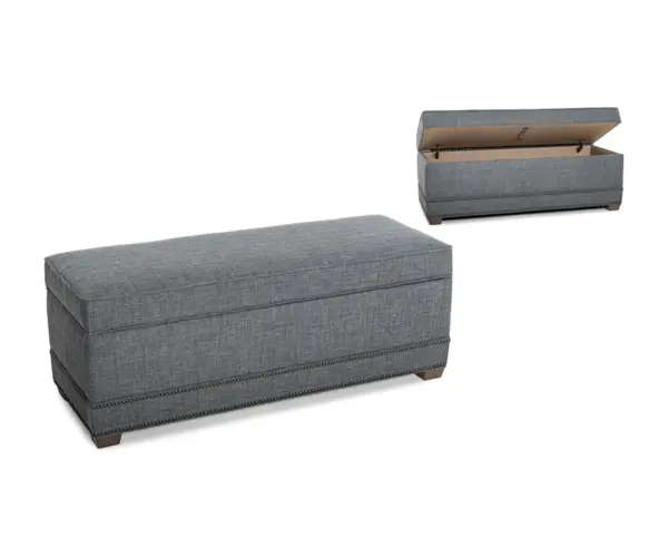 885 Fabric Storage Ottoman